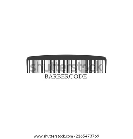 A classic yet mature and masculine logo design combining barcode and comb. 