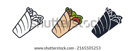 kebab icon symbol template for graphic and web design collection logo vector illustration Royalty-Free Stock Photo #2165505253
