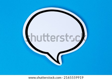Speech bubble with copyspace copy space communication concept talking speaking