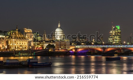 St Pauls Cathedral from across the Thames