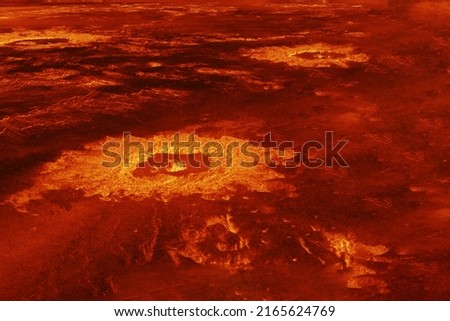 Surface of Venus. Elements of this image furnished by NASA. High quality photo