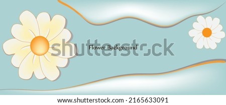 banner flower background natural vector illustration 