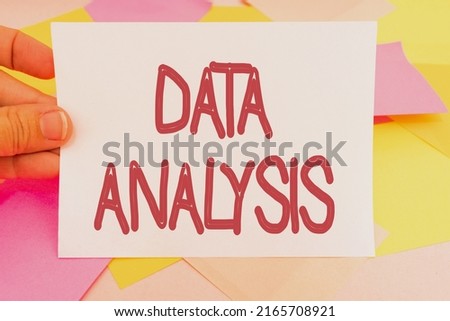 Text showing inspiration Data Analysis. Business showcase Translate numbers to Analytical Conclusion Forecasting Multiple Assorted Collection Office Stationery Photo Placed Over Table