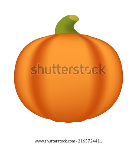 Pumpkin Emoji Icon Illustration Sign. Autumn Fruits Vector Symbol Emoticon Design Vector Clip Art.