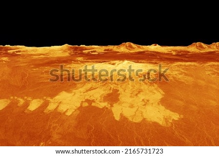 Surface of Venus. Elements of this image furnished by NASA. High quality photo