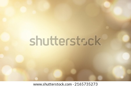 Golden luxury bokeh soft light abstract background, Vector eps 10 illustration bokeh particles, Background decoration Royalty-Free Stock Photo #2165735273