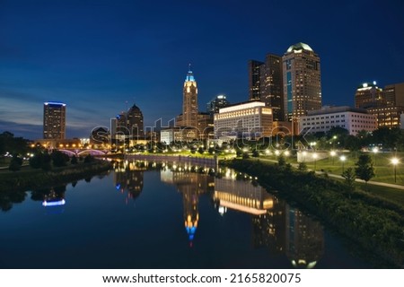Night view of downtown Columbus, Ohio