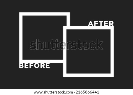 Before and After, Before After, Before and After Image, Before and After Template, Frame, Vector Illustration Background Royalty-Free Stock Photo #2165866441