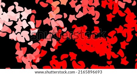 Dark red vector background with random forms. Modern abstract illustration with gradient random forms. Modern design for your ads.