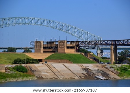 Panorama at the Mississippi River in Memphis, Tennessee