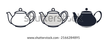 teapot icon symbol template for graphic and web design collection logo vector illustration Royalty-Free Stock Photo #2166284895