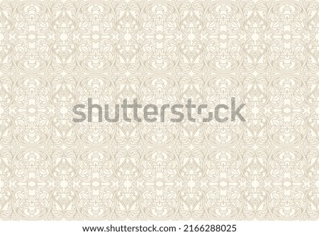 Floral decorative hand drawn background pattern