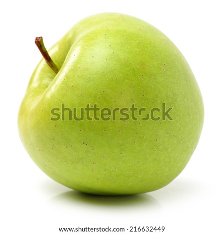 Green apple isolated on white background 