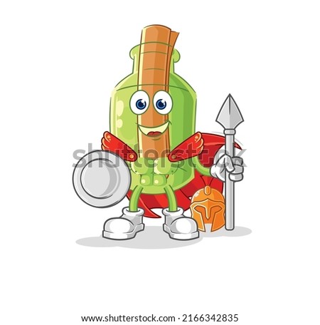 the message in a bottle playing baseball mascot. cartoon vector