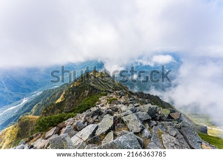 japanese north alps in nagano japan
