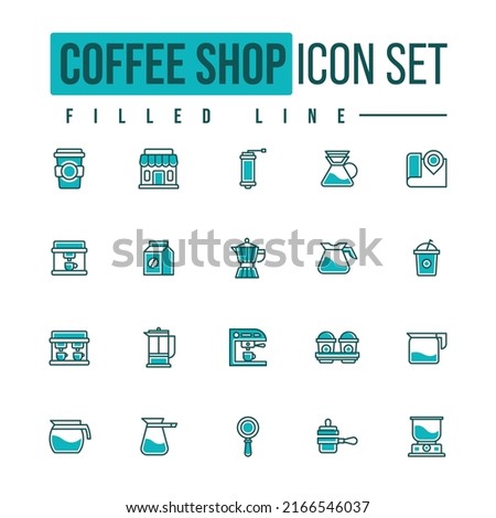 Simple Set of Coffee Shop Related Vector Line Icons. linear style sign for mobile concept and web design. line vector icon. Symbol, logo illustration.