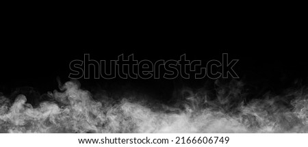 Abstract smoke texture frame over black background. Fog in the darkness. Natural pattern. Royalty-Free Stock Photo #2166606749