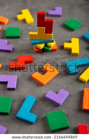 Creative thinking and idea concept, jigsaw puzzle pattern background, teamwork strategy success Royalty-Free Stock Photo #2166644869
