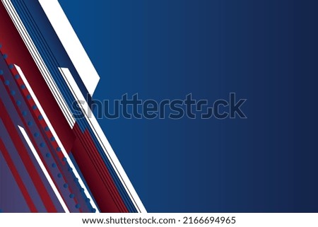 Abstract Elegant Shape Design Background. Abstract Shape With line And Blue Color Background.