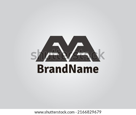 Abstract Initial M and V Logo Design