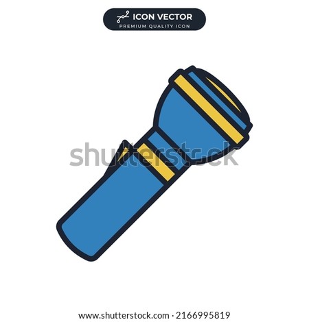 pocket torch icon symbol template for graphic and web design collection logo vector illustration