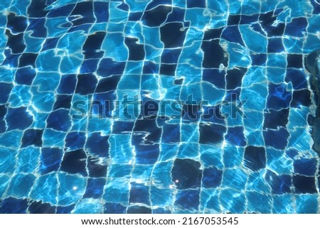 Swimming pool , animated water for texture background.