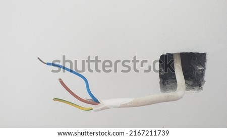 electrical wiring installation in a house