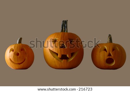 three pumpkins