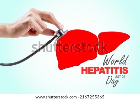 Close up of doctor hand using a stethoscope to checking a liver organ in the studio. Isolated on white backgroun