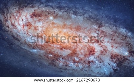 Galaxy with starry light. Stars and space. Sci-fi space wallpaper. Elements of this image furnished by NASA