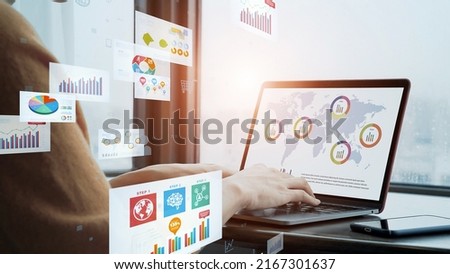 Electronic Document concept. Electronic application. Digital transformation. Royalty-Free Stock Photo #2167301637