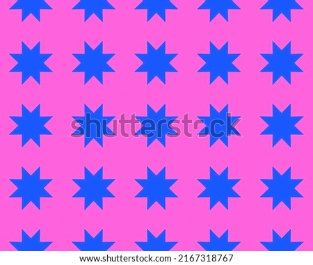 Seamless repeatable blue and pink colored abstract pattern background Perfect for fashion, textile design, cute themed fabric, on wallpaper