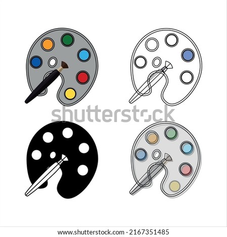 color paint vector type icon