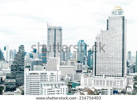 Cityscape Building in thailand,Landscape view
