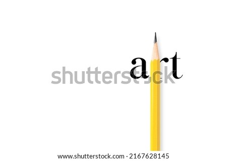 Pencil is the most vivid symbol of learning, creativity, and new beginnings. This is an image that makes it easier to understand. Left empty space for place the letters beautifully. 3D illustration.