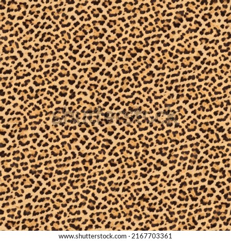 Leopard Seamless Animal Skin and Fur Textures, Closeup Natural Beautiful Leather Surface for Material Design, Textile Pattern, Abstract Exotic Wallpaper Royalty-Free Stock Photo #2167703361