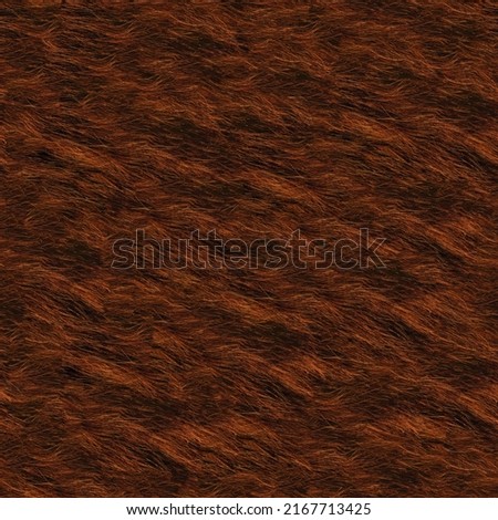 Bear Seamless Animal Skin and Fur Textures, Closeup Natural Beautiful Leather Surface for Material Design, Textile Pattern, Abstract Exotic Wallpaper