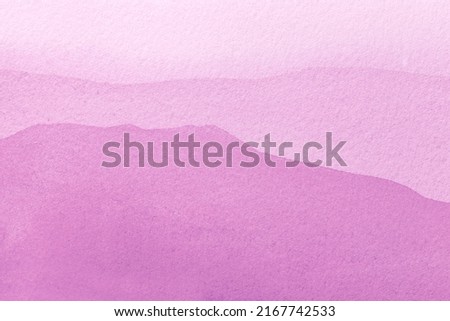 Abstract art background light purple colors. Watercolor painting on canvas with soft lilac gradient. Fragment of artwork on paper with magenta pattern. Texture backdrop. Royalty-Free Stock Photo #2167742533