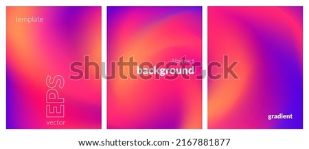 Fluid background gradient. Abstract vibrant gradient background for posters and websites. Intense pink lilac color. Vector EPS cover. Royalty-Free Stock Photo #2167881877