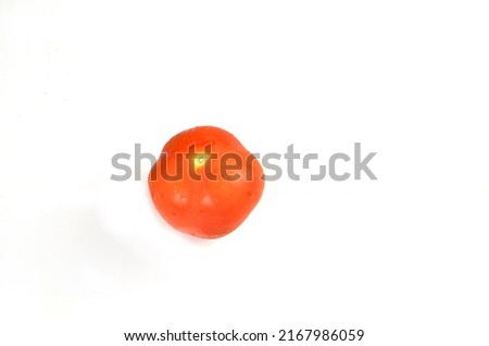 Fresh tomatoes use as cooking ingredients isolated in white background