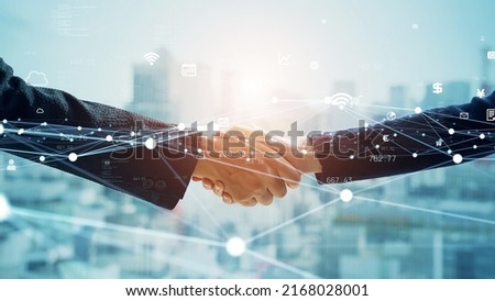 Business and technology concept. Communication network. Data analysis. Management strategy. Digital transformation. Royalty-Free Stock Photo #2168028001