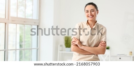 Female massage therapist at workplace