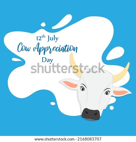 happy cow appreciation day vector illustration 