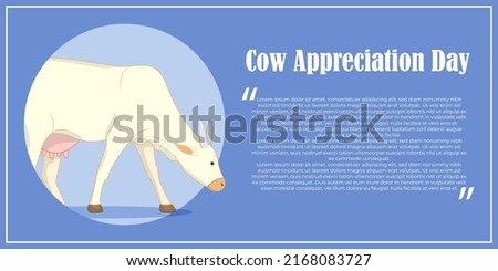 happy cow appreciation day vector illustration 