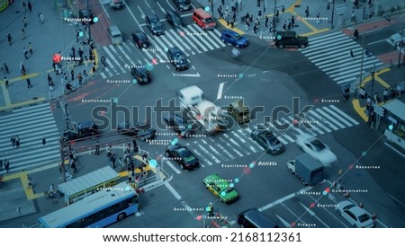 Modern city and marketing concept.  Royalty-Free Stock Photo #2168112361