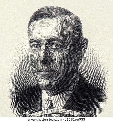 President Woodrow Wilson, United States of America - USA 100,000 Dollars Banknotes Royalty-Free Stock Photo #2168166933