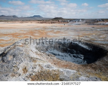 Hverir Geothermal area in Iceland