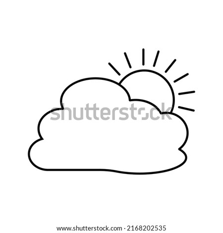 Clouds icon. cloud and meteorology concept. isolated on white background