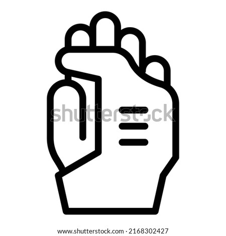 Special sport glove icon outline vector. Box hand. Winter protection