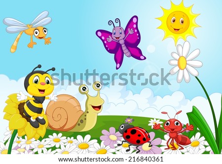 Cartoon small animals